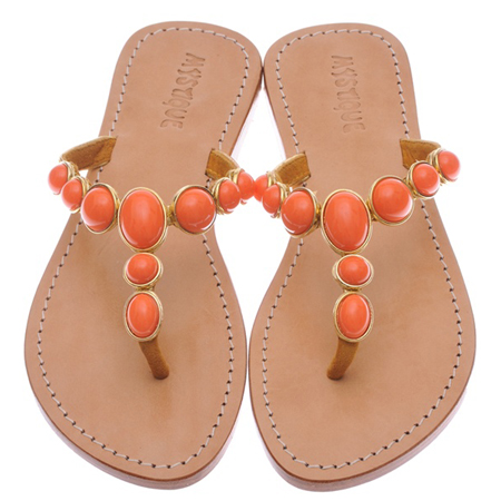 Mystique Orange Marble Sandal